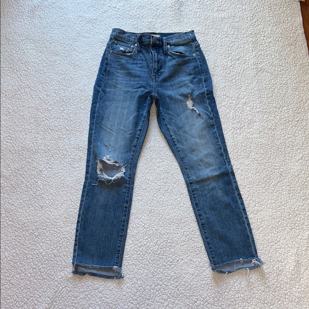 Madewell Straight Leg Jeans in Classic Blue